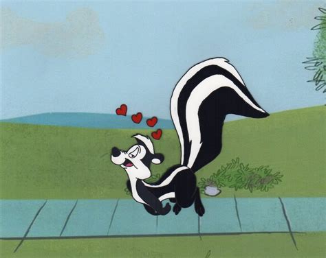 Warner Bros Pepé Le Pew Hand Painted Animation Cel Art Reproduction Etsy