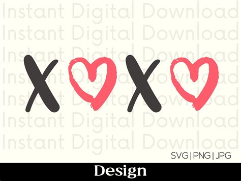 Hugs And Kisses Valentine Svg Heart Svg Heart Valentine Shirt Valentine