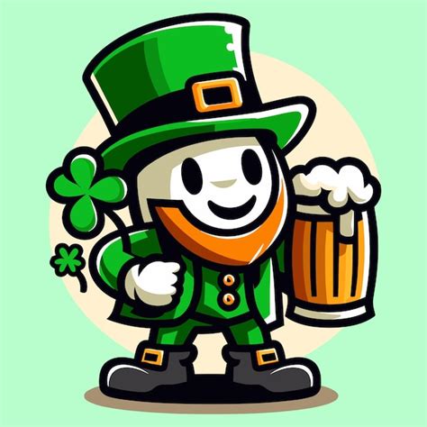 Premium Vector Free Vector Cute Character Celebrate St Patricks Day