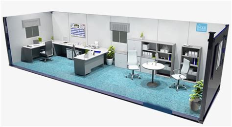 Durable Container Van Office Design 1200x600 Png Download Pngkit