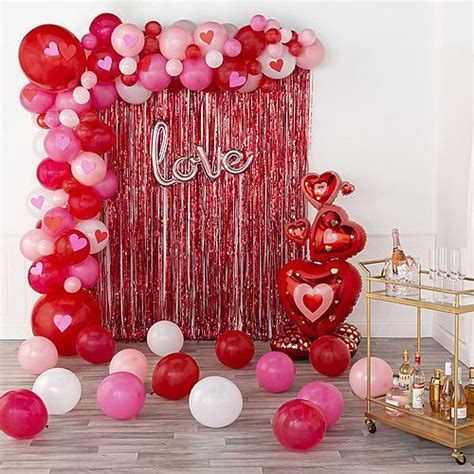 Valentine Backdrop Valentines Balloons Valentines Day Photos