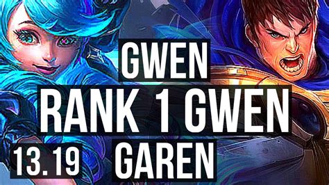 Gwen Vs Garen Top Rank 1 Rank 1 Gwen Quadra Legendary Jp