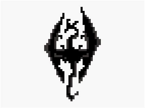 Minecraft Skyrim Pixel Art, HD Png Download - kindpng