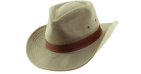 Dorfman Pacific Cotton Outback Hat In Natural For Men Lyst