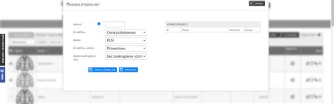 Jak masowo zmienić ceny w produktach Zarządzanie sprzedażą