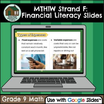 Grade Ontario Math Financial Literacy Unit Mth W Google Slides