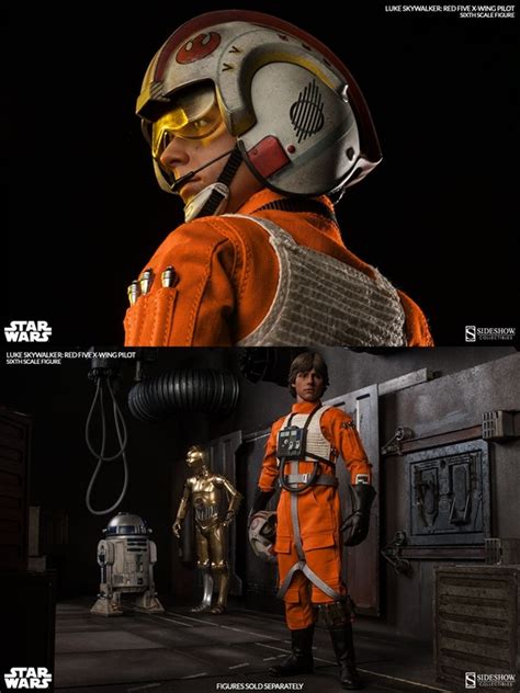 Luke Skywalker Red Five X Wing Pilot Sixth Scale Figur Star Wars Cm