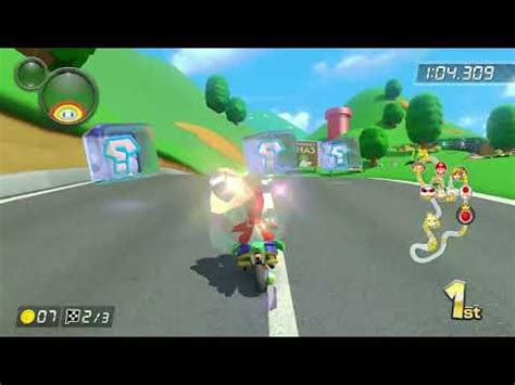 Mario Kart 8 Deluxe Peach Vs Pauline Gameplay On DLC Shroom Ridge