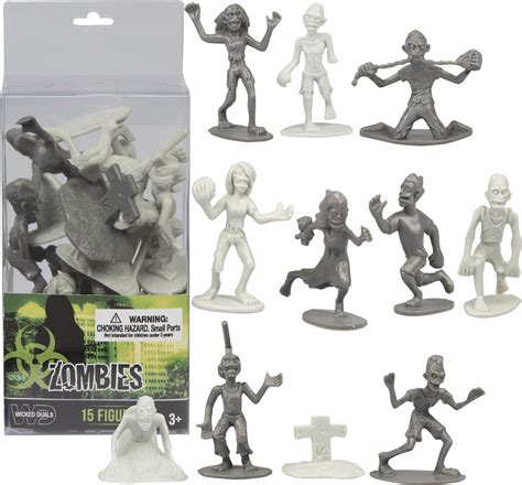 Amazon.com: SCS Direct 10 Pcs Zombie Action Figures - Unique Figurines ...