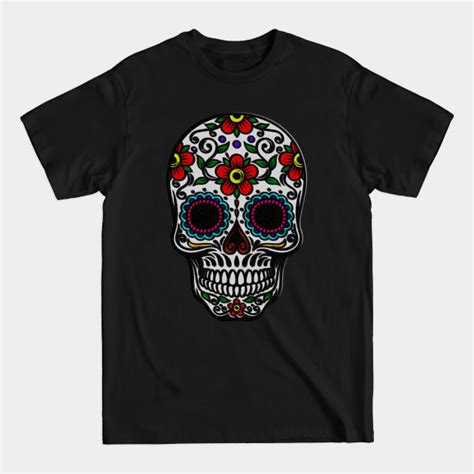 Floral Sugar Skull Sugar Skull T Shirt Sold By Christopher Meyer