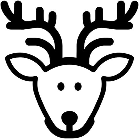 Premium Vector Christmas Raindeer White Background Centered Icon