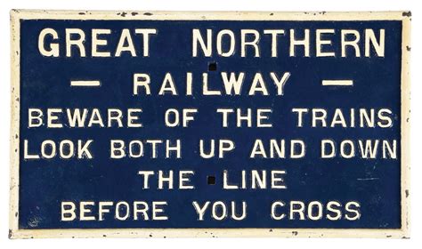 Lot Detail - RAILROAD SIGN.