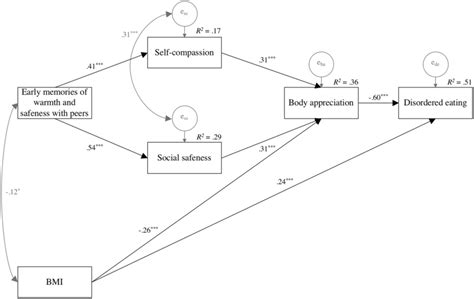 Final Path Model Standardized Path Coefficients Among Variables Are