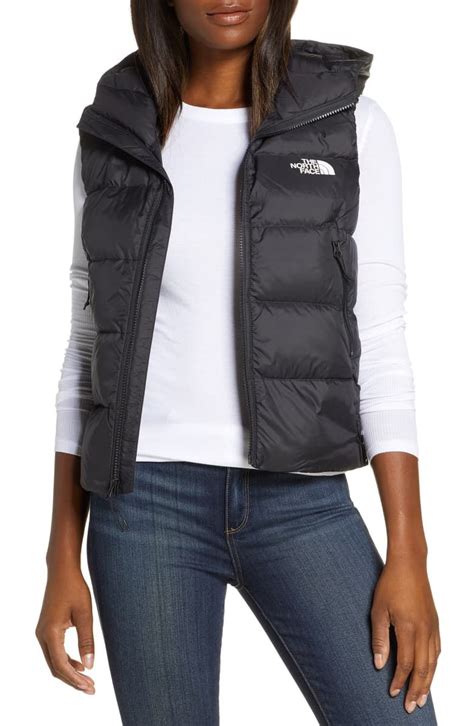 The North Face Hyalite Hooded Down Puffer Vest Nordstrom Womens Vest North Face Vest Black