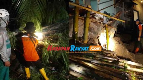 Hujan Deras Mengguyur Kota Banjar Sebabkan Tpt Ambruk Dan Pohon Tumbang