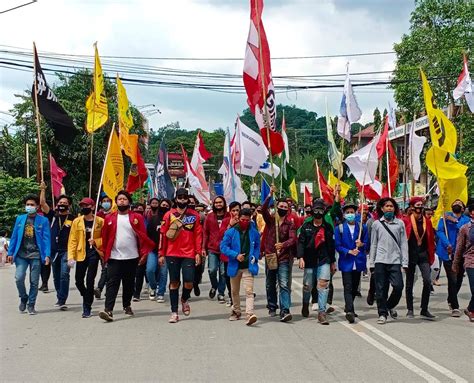 Serbu DPRD Kaltim Ratusan Mahasiswa Kembali Unjuk Rasa Tolak Omnibus Law