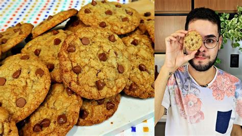 A MELHOR RECEITA DE COOKIES GOTAS DE CHOCOLATE SUPER FÁCIL E RÁPIDO