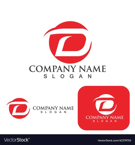 D logo icon design Royalty Free Vector Image - VectorStock