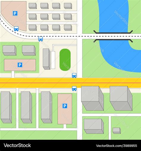 City Map Royalty Free Vector Image Vectorstock