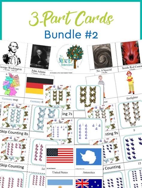 The Best Montessori 3 Part Cards Bundle 2 The Natural Homeschool