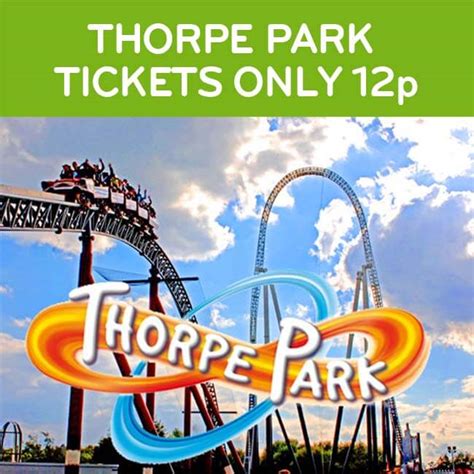 Thorpe Park Tickets Only 12p