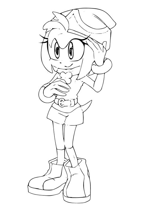 Coloring Pages Amy Rose