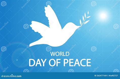 World day of peace dove stock vector. Illustration of nature - 262477169