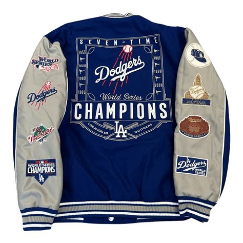 Jh Design Los Angeles Dodgers 7x World Series Champions Reversible Wool