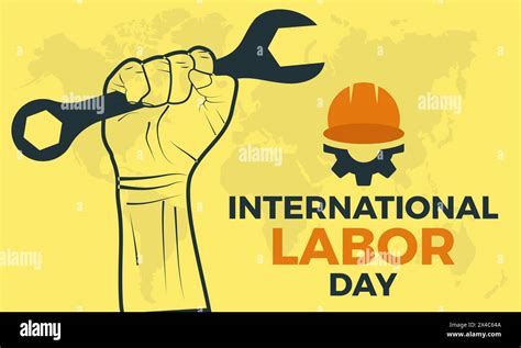 International Workers Day Safe And Healthy Working Vector Illustration