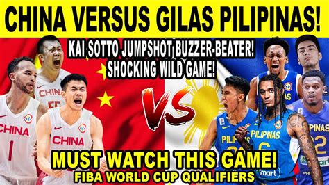 Gilas Pilipinas Vs China Kai Sotto Nakatikim Ang China Sa Lakas Niya