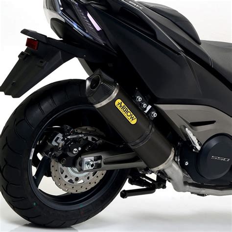 SILENCIEUX HOMOLOGUÉ ARROW RACE TECH ALUMINIUM NOIR POUR KYMCO AK550