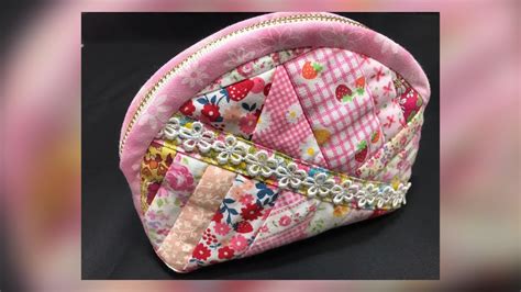 クレイジーキルトのポーチの作り方 How To Make A Crazy Quilt Pouch Youtube