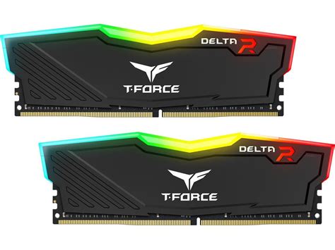 32GB 2x16GB TEAM T FORCE DELTA RGB DDR4 3600 CL18 BLACK