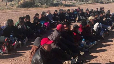 Groups Of Illegal Immigrants Apprehended In Arizona Where No Border