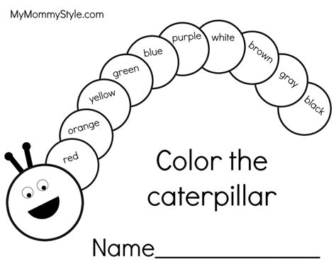 Caterpillar Coloring Pages To Download And Print For Free