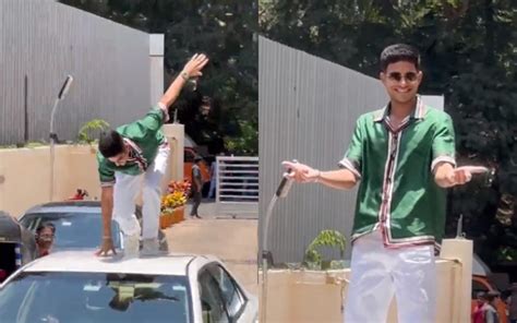 Shubman Gill Hops On Car Strikes Iconic ‘spiderman Pose At Spider