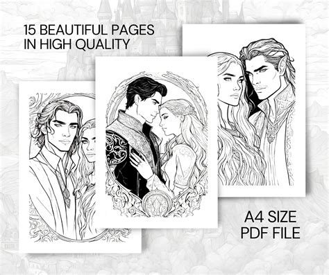 Acotar Coloring Book 5th Edition Coloring Pages Acotar Craft Sjm Merch