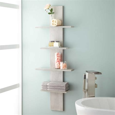 Wulan Hanging Bathroom Shelf - Four Shelves | Signature Hardware