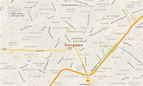 Map of Gurgaon