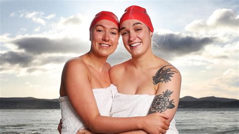 Sisters Strip Down For Dark Mofos Nude Solstice Swim The Courier Mail