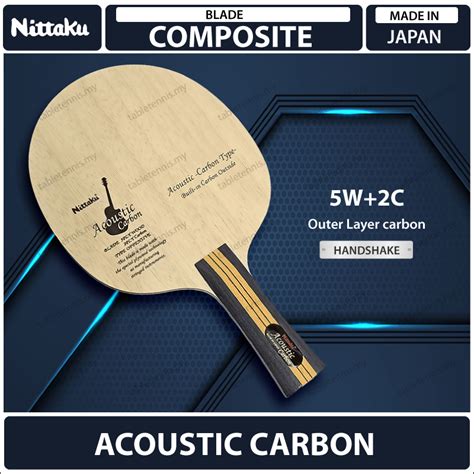 Nittaku Blade Acoustic Carbon Composite Carbon Table Tennis Blade