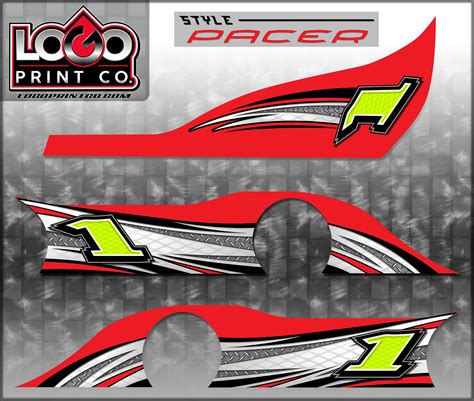 Go Kart Racing Wraps Graphics Decals Stickers Numbers Logos Pacer