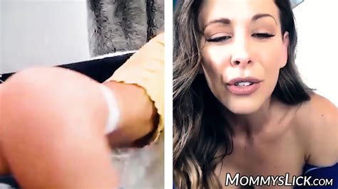 Blonde MILF Cherrie DeVille Rubs Pussy For Her Stepdaughter Cherie DeVille