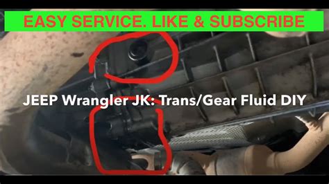 Jeep Jk Manual Transmission Fluid Change