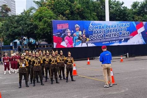 Sambut Hut Ke Bhayangkara Polda Metro Gelar Lomba Baris Berbaris