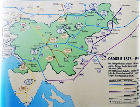 Slovenia Train Rail Maps