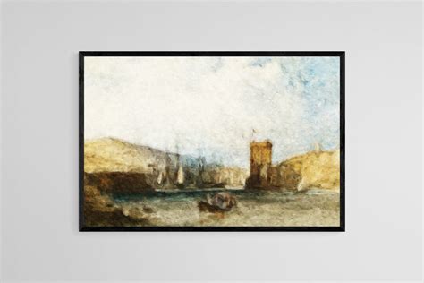 Harbor Painting, Boat Painting, Nautical Nursery Art, Harbor Scene ...