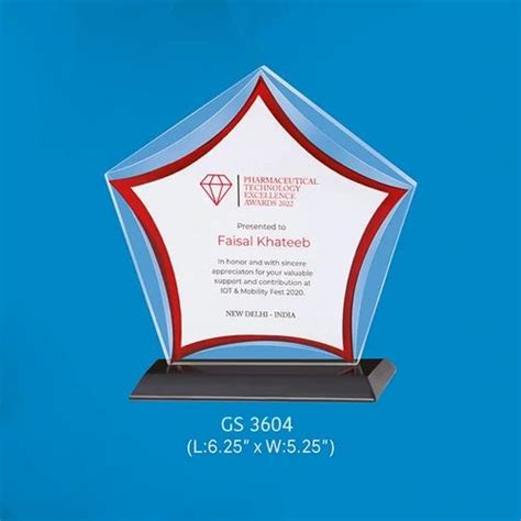 Acrylic Trophies Awards, Packaging Type: Box, Size: 5-10 inch at Rs 370 ...