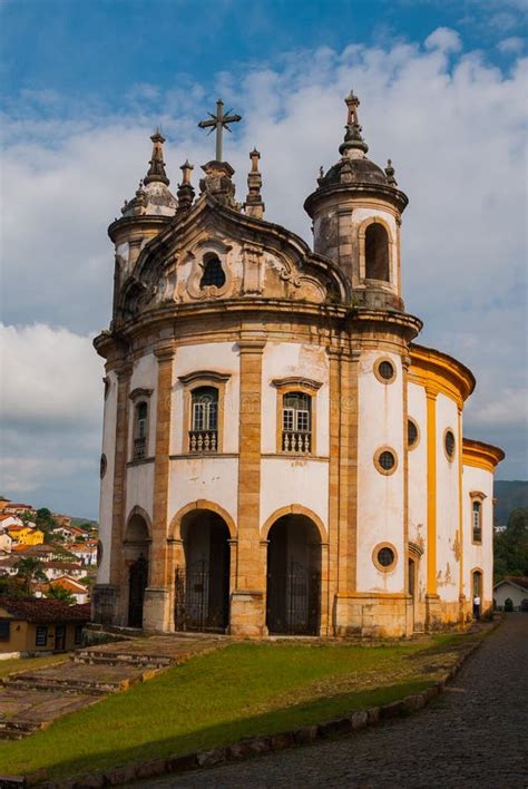 Ouro Preto Minas Gerais Brazil The Famous Church Of Saint Francis Of