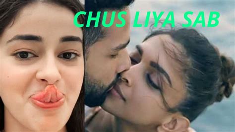 Ananya Pandey Lip Lop Kiises Hot Sex Picture